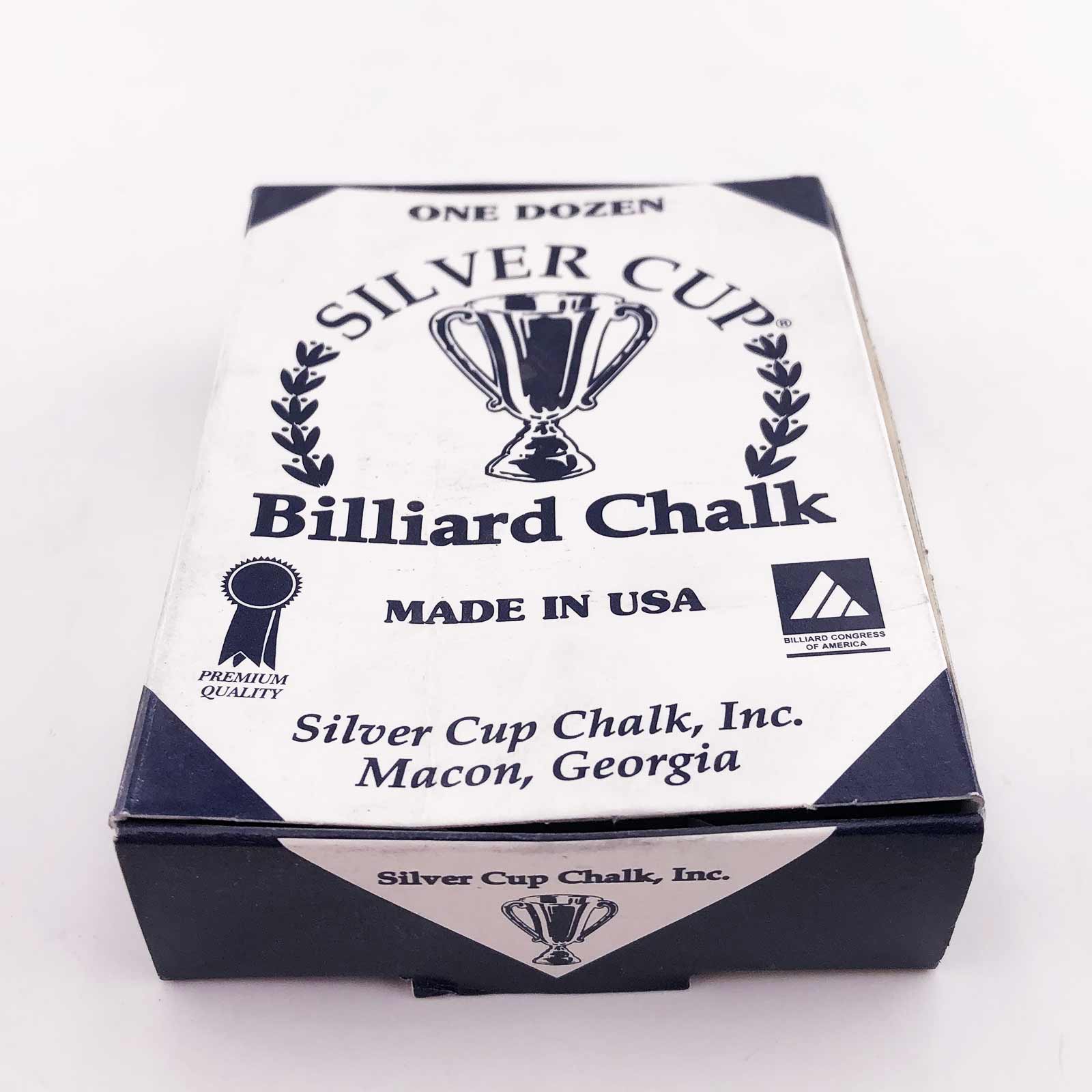 Silver Cup Billiards chalk set, Red, 12 pcs/pack