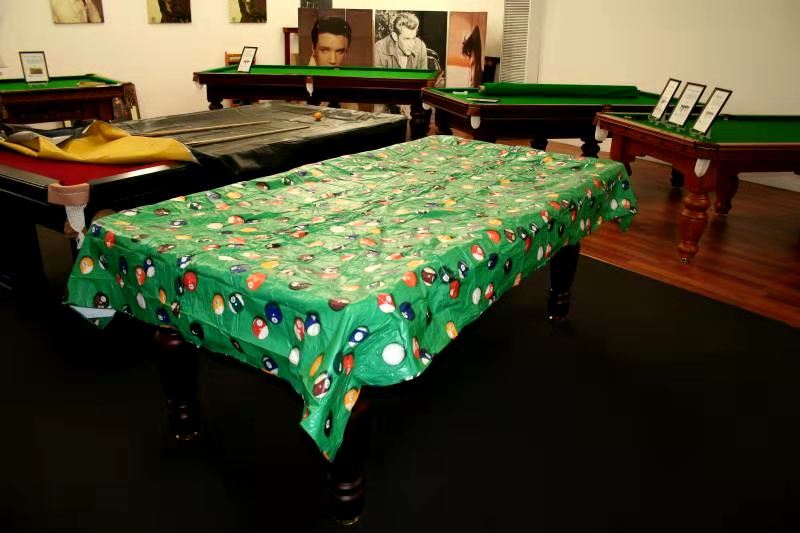 Green Plastic Pool Table Cover