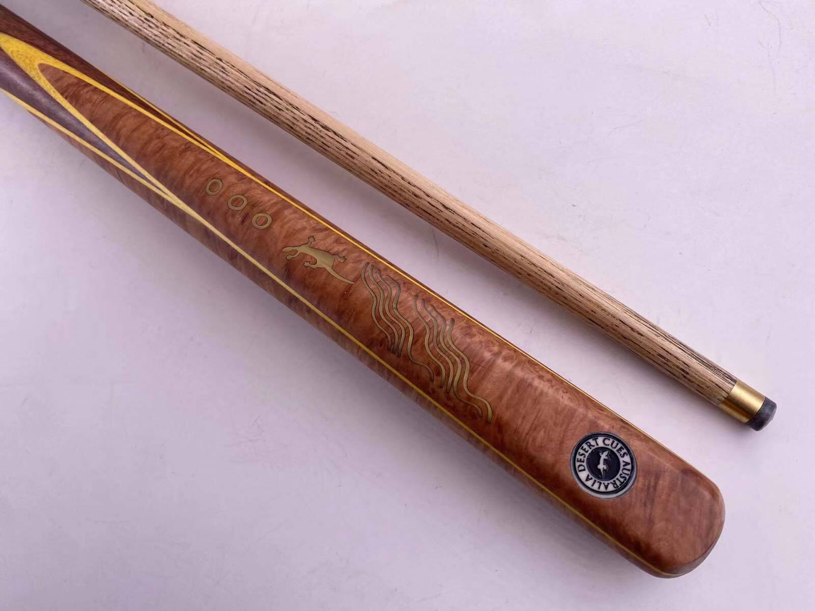 The Kimberley Crossing - 2pc Desert Cue with rod Jarrah butt with Mallee splice, 4 splice