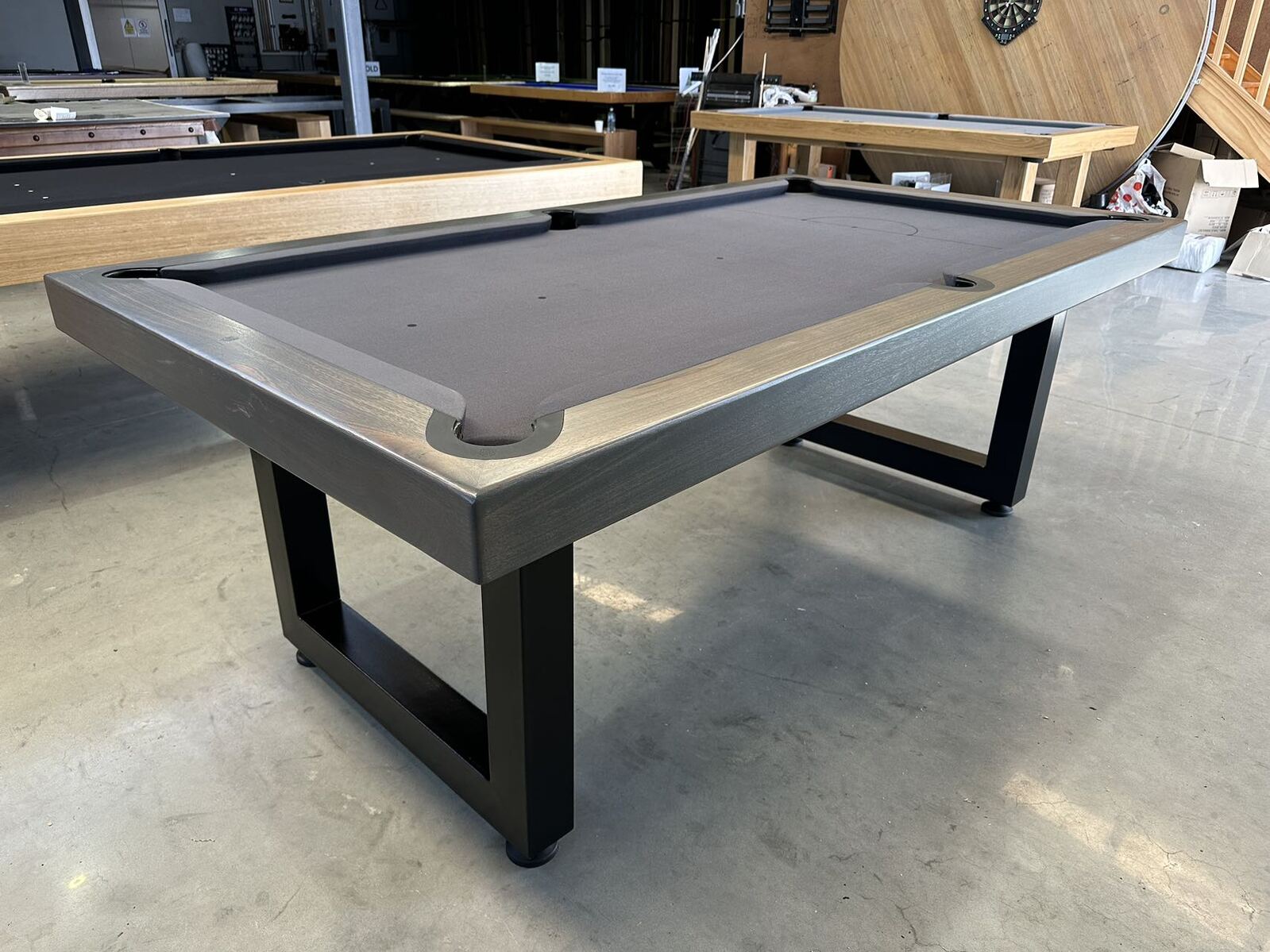 Pre-made 7ft Slate Odyssey Pool Billiards Table, Grandis Timber