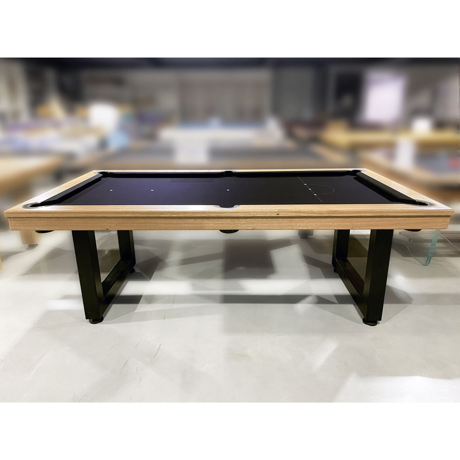 Pre-made 7 Foot Slate Odyssey Pool Billiards Table, Tassie Oak Timber