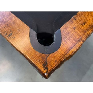 Pièce Unique - 7ft Slate Melody Pool Billiards Table, Selected Fiddle Back Mount Ash Timber