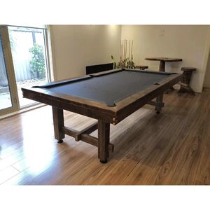 9 Foot Slate Retro Rustic Pool Table