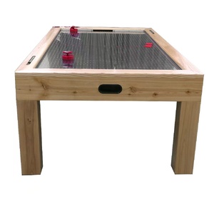 8 Foot Executive Air Hockey Table. Solid American white Ash Timber, Stainless Steel Play Field 