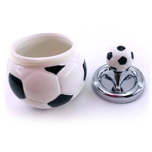 Ceramic Soccer Ball Shaped Spinning Cigarette Ashtray