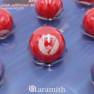 Aramith Pool Snooker Billiards Balls with official AFL Team logos - Sydneyswans