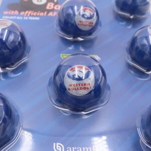 Aramith Pool Snooker Billiards Balls with official AFL Team logos - Wetern Bulldogs