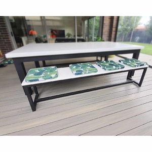 Bench Seat, Tassie Oak Timber Top and Metal Frame