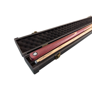 ATS 1 pc 57 inch Cue 1 Splice Purple Heart/Maple/Ash Timber X2 with ATS Cue Case