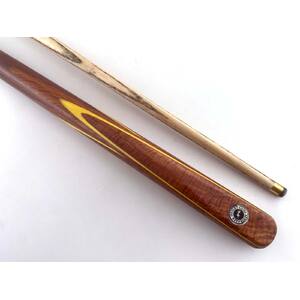 2pc Desert Cue with jarrah butt, bimble box burl splice, 4 splice