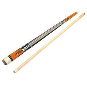 Scorpion 58 inch 2pc American Style Pool Cue 13mm Tip - Orange2