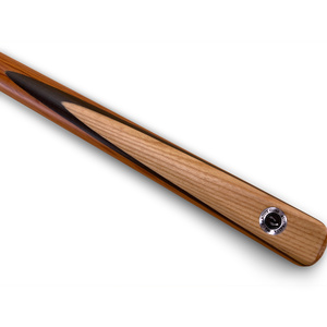E.V. 57 inch 1pc pool cue, sheoak timber with composite Blackwood splice