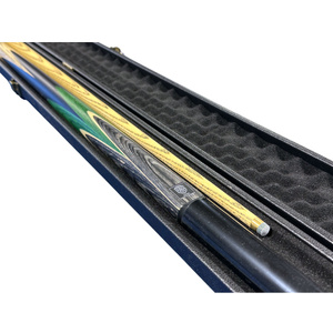Legend Hand-made 4 splice American Ash Shaft Wood 57 Inch 2pc Cue With Extension and ATS Cue Case