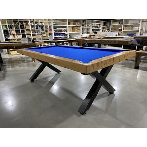 Pre-made 7 Foot slate Kings Cross Pool Table, Cypress Timber