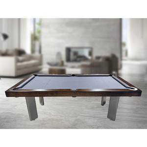 Pre-made 7 Foot Slate Sleek Pool Billiards Table, Jarrah Timber Top