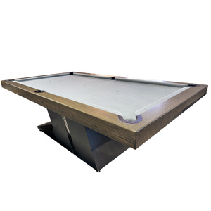 Pre-made - 8ft Slate Cyber Deluxe Pool Billiards Table, American Oak Timber
