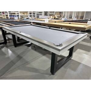 Pre-made 8 Foot Slate Odyssey Pool Billiards Table, Tassie Oak Timber Top in Concrete Color