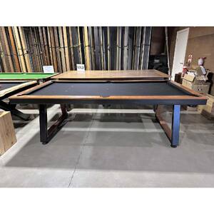 PRE-MADE 8ft SLATE SAGA Billiard Table, Tiger Myrtle Timber