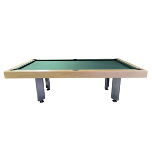 PRE-MADE 8ft Slate Sleek Billiard Table, American Oak Timber Spruce Cloth