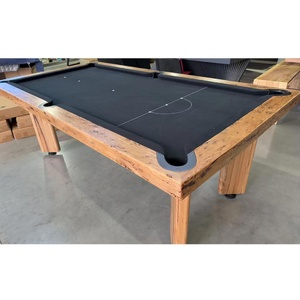 PIÈCE UNIQUE - 7ft New Sleek Slate Pool Billiard Table,  Messmate Timber