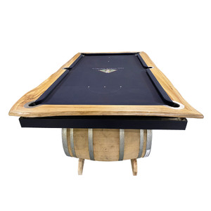 Pre-Made 8ft SLATE WILD WILD WEST POOL BILLIARDS TABLE with Camphor Timber