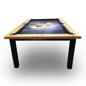 Melbourne Special - 7 Foot Euro Pool /Billiards Table, Wormy Timber Top (Floor Table)