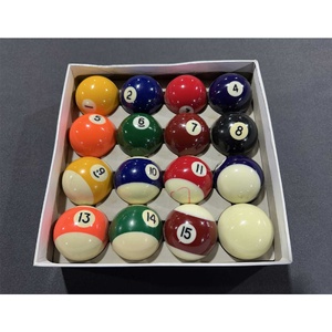 Second Hand American Style 2inch 1/4 Pool Ball Set