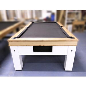 8 Foot Slate Evolution Ball Return Pub Pool Billiard Table - With Storage; MDF base