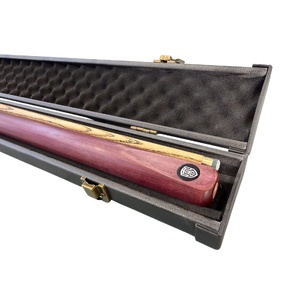 ATS 1pc 57 Inch Purple Heart wood Butt Ash Shaft X2 with ATS Cue Case