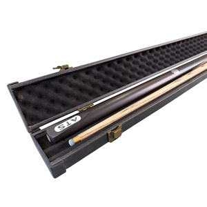ATS PIONEER BLACK 57 inch 1pc Cue American ash shaft with aluminum logo embedded X2 with ATS Cue Case