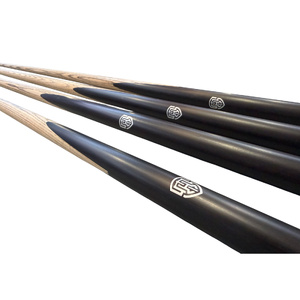 ATS PIONEER BLACK 57 inch 1pc Cue American ash shaft with aluminum logo embedded- 4 Pack