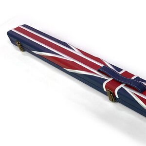 3 quarter UK flag leather cue case