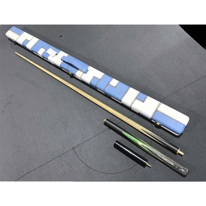 Legend Hand-made 3/4 57 inch 4 splice American Ash Shaft Wood Cue with extension and Leather Cue Case