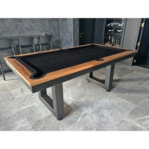 Pre-made 6ft Slate Odyssey American Oak Timber Leg Pool Table, Messmate Timber Top