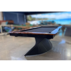 Pièce Unique - 7ft Slate Melody Pool Billiards Table, Selected Fiddle Back Mount Ash Timber