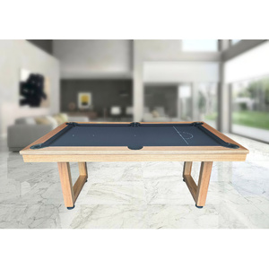 Pre-made 6ft Slate Odyssey Timber Leg Pool Table, Messmate Timber