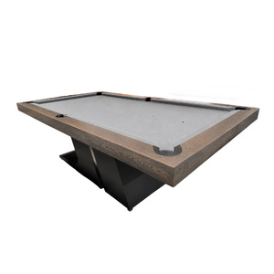 Pre-made - 8ft Slate Cyber Deluxe Pool Billiards Table, American Oak Timber