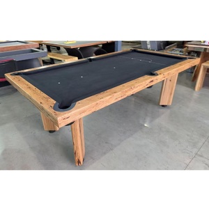 PIÈCE UNIQUE - 7ft New Sleek Slate Pool Billiard Table,  Messmate Timber