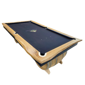 Pre-Made 8ft SLATE WILD WILD WEST POOL BILLIARDS TABLE with Camphor Timber