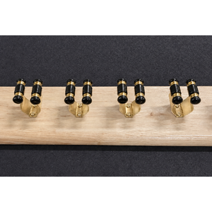 Pro 2pc Pool Snooker Billiards Wall Cue Rack Holder 8 X Cues - Natural timber color