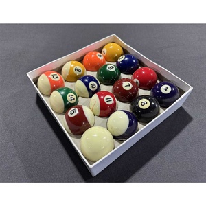 Second Hand American Style 2inch 1/4 Pool Ball Set