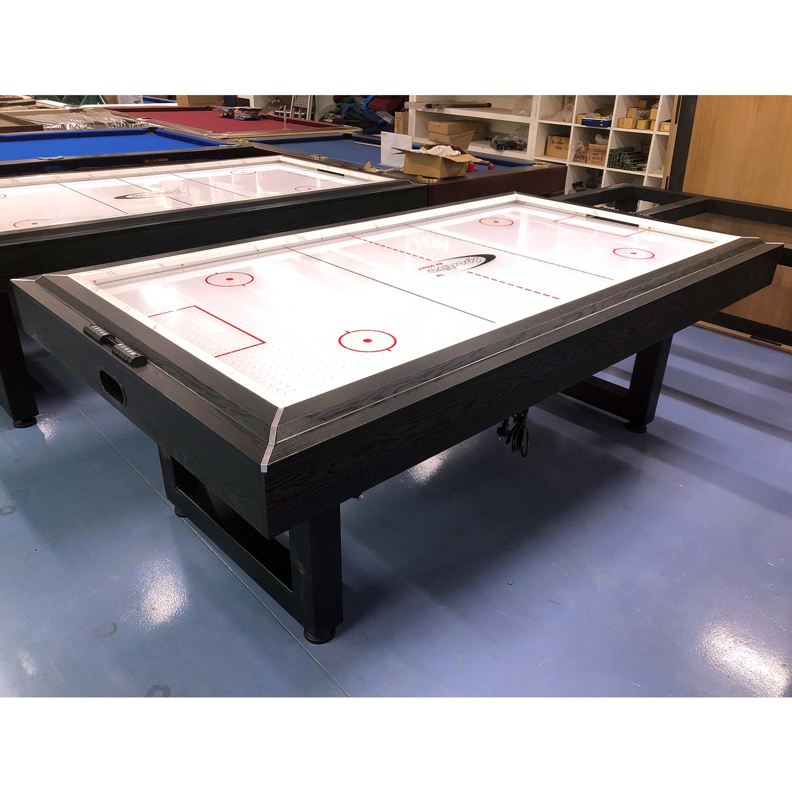 Hurricane - 8ft Air Hockey Table with Perspex Top, Steel Frame