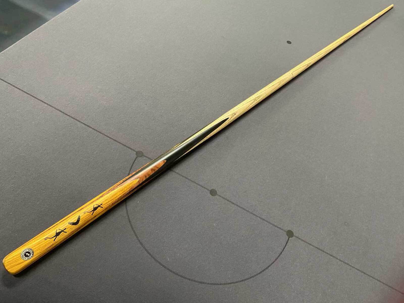 The Great Sandy Desert - 2pc Desert Cue with rod Ebony butt with cotnkerberry splice, 4 splice