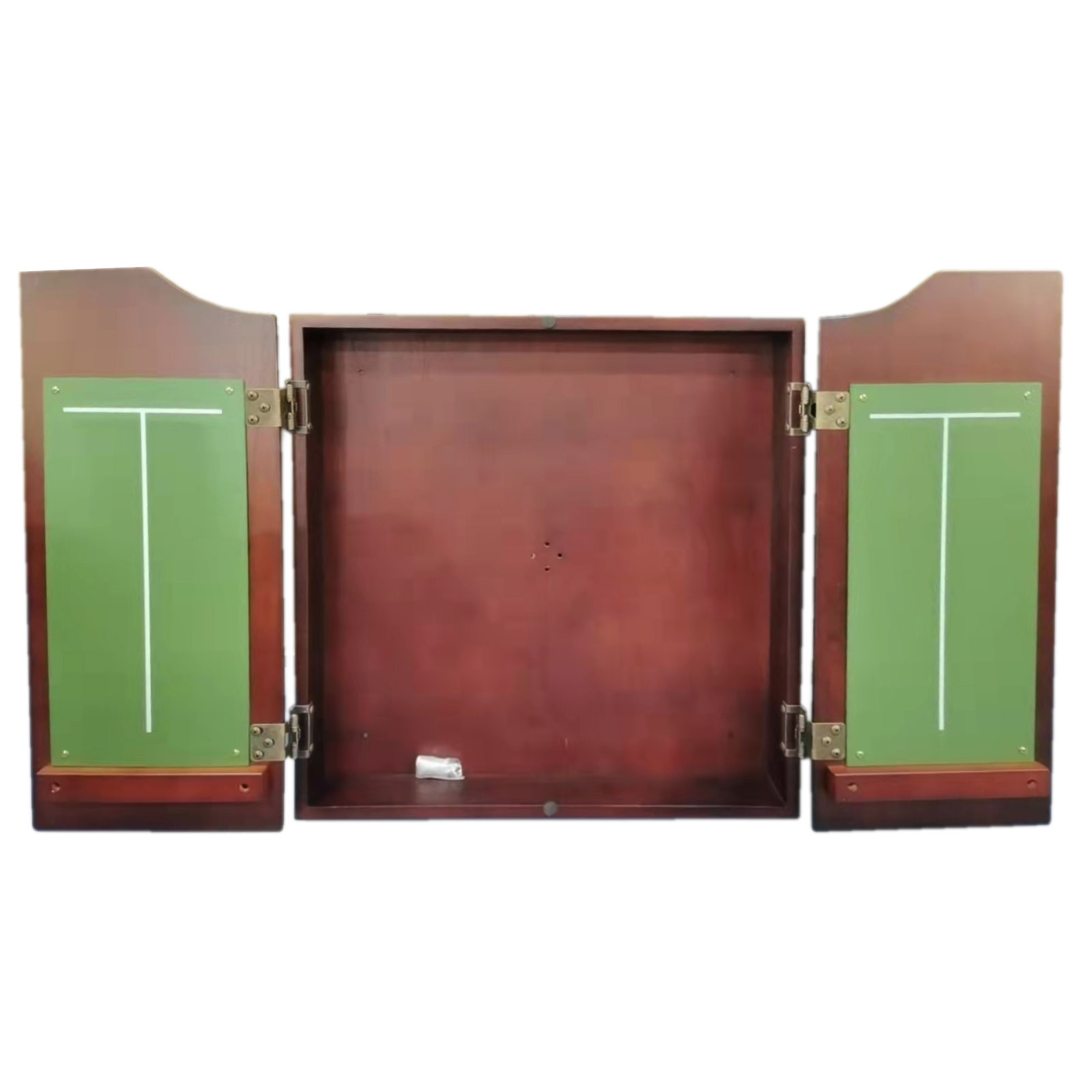 Wooden dart board cabinet