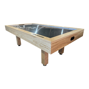 8 Foot Executive Air Hockey Table. Solid American white Ash Timber, Stainless Steel Play Field 
