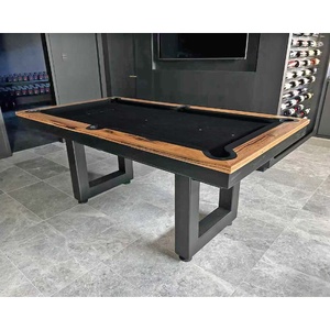 Pre-made 6ft Slate Odyssey American Oak Timber Leg Pool Table, Messmate Timber Top