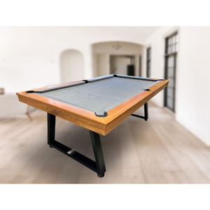 Pre-made 7ft Slate SAGA Pool Billiards Table, Grandis Timber