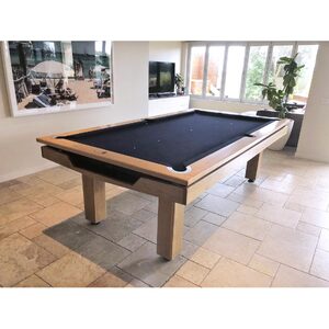 8 Foot Slate Regent Pool Billiards Table, Auto [Timber: Tassie Oak]