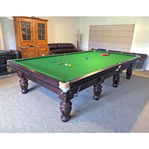 12 Foot Slate Windsor Snooker Table - Steel Back Cushion