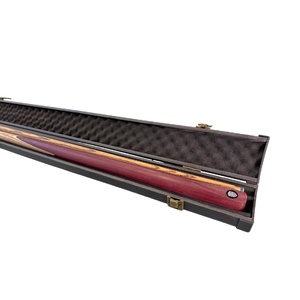 ATS 1pc 57 Inch Purple Heart wood Butt Ash Shaft X2 with ATS Cue Case